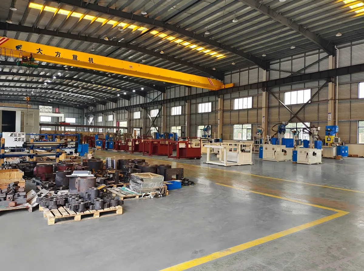 Deboge vertical injection molding machine workshop