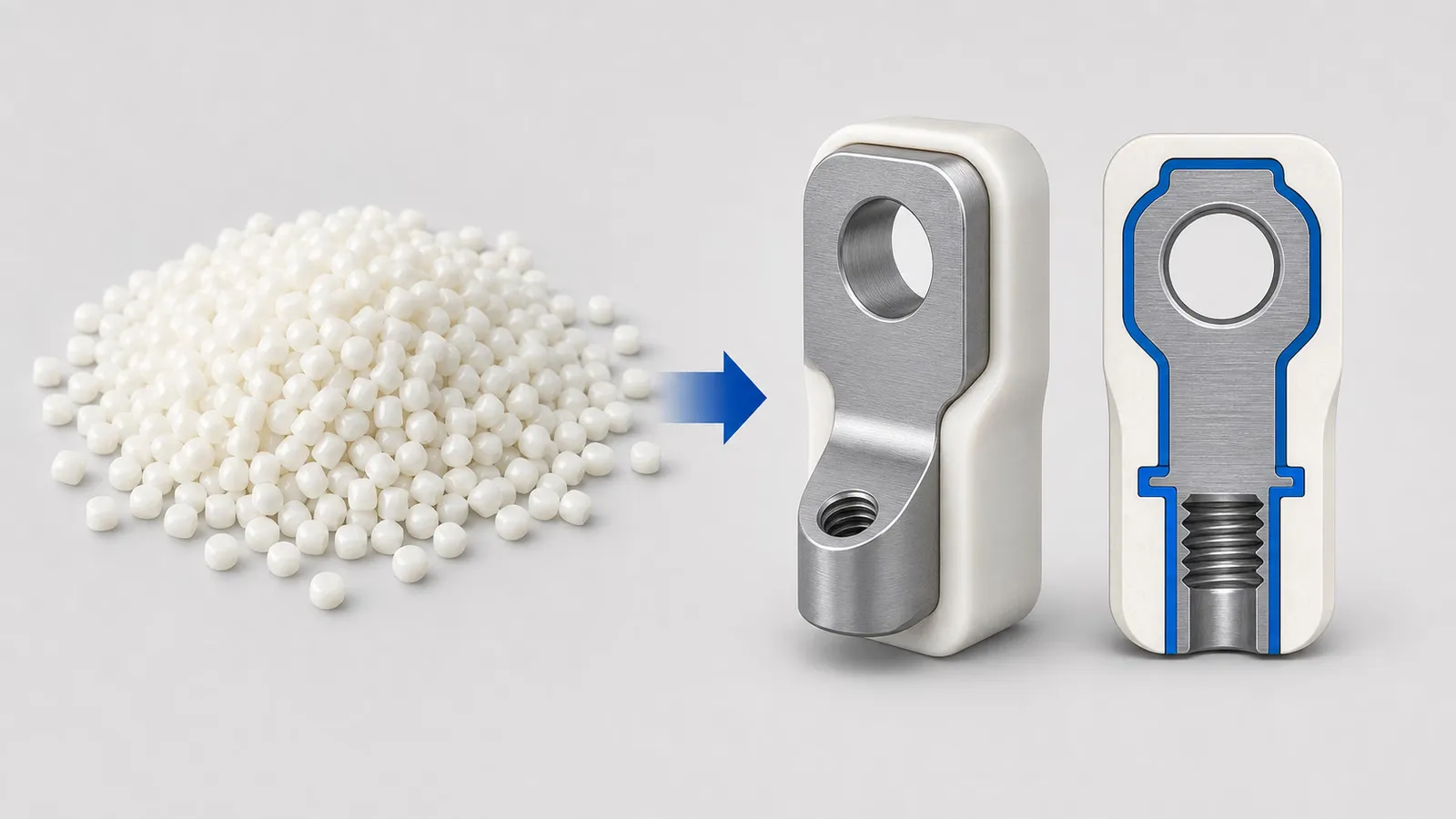 Engineering Plastics - Vertical Injection Molding Material Notes | Deboge material illustration
